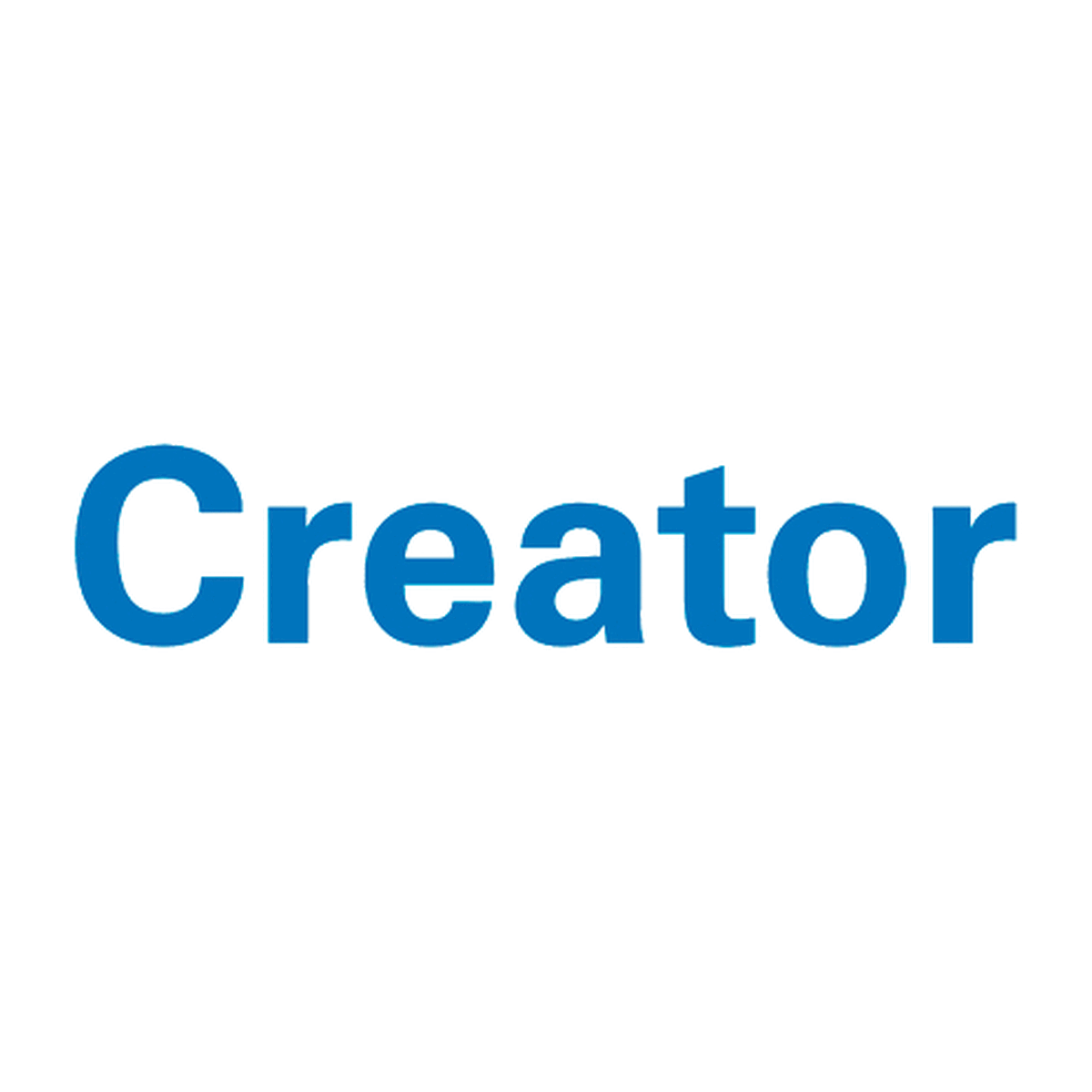 Logotipo Creator sobre fondo blanco